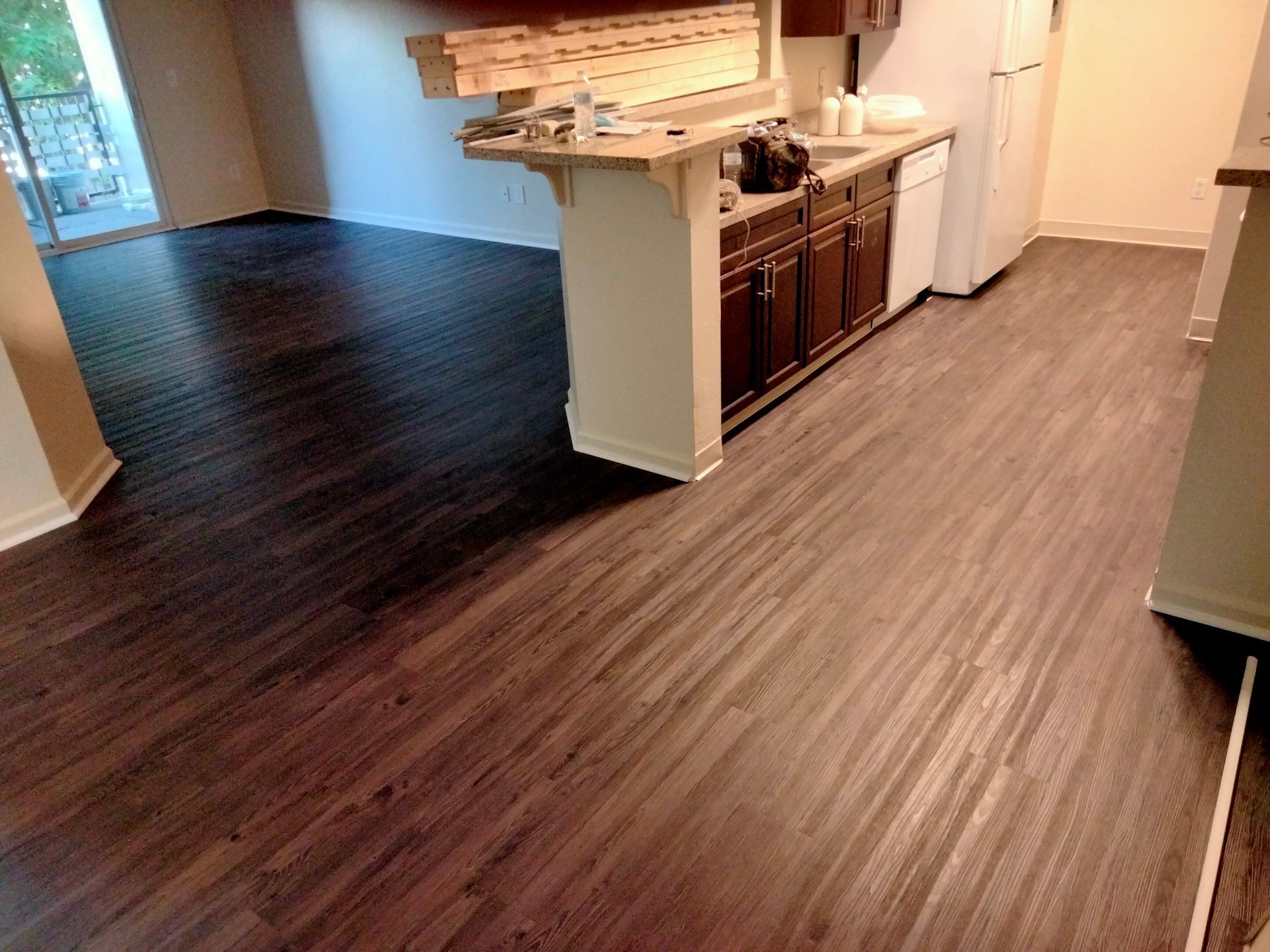 Installed floor detail